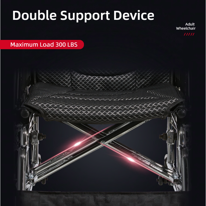 Double Support Device  
Adult Wheelchair  

Maximum Load 300 LBS
