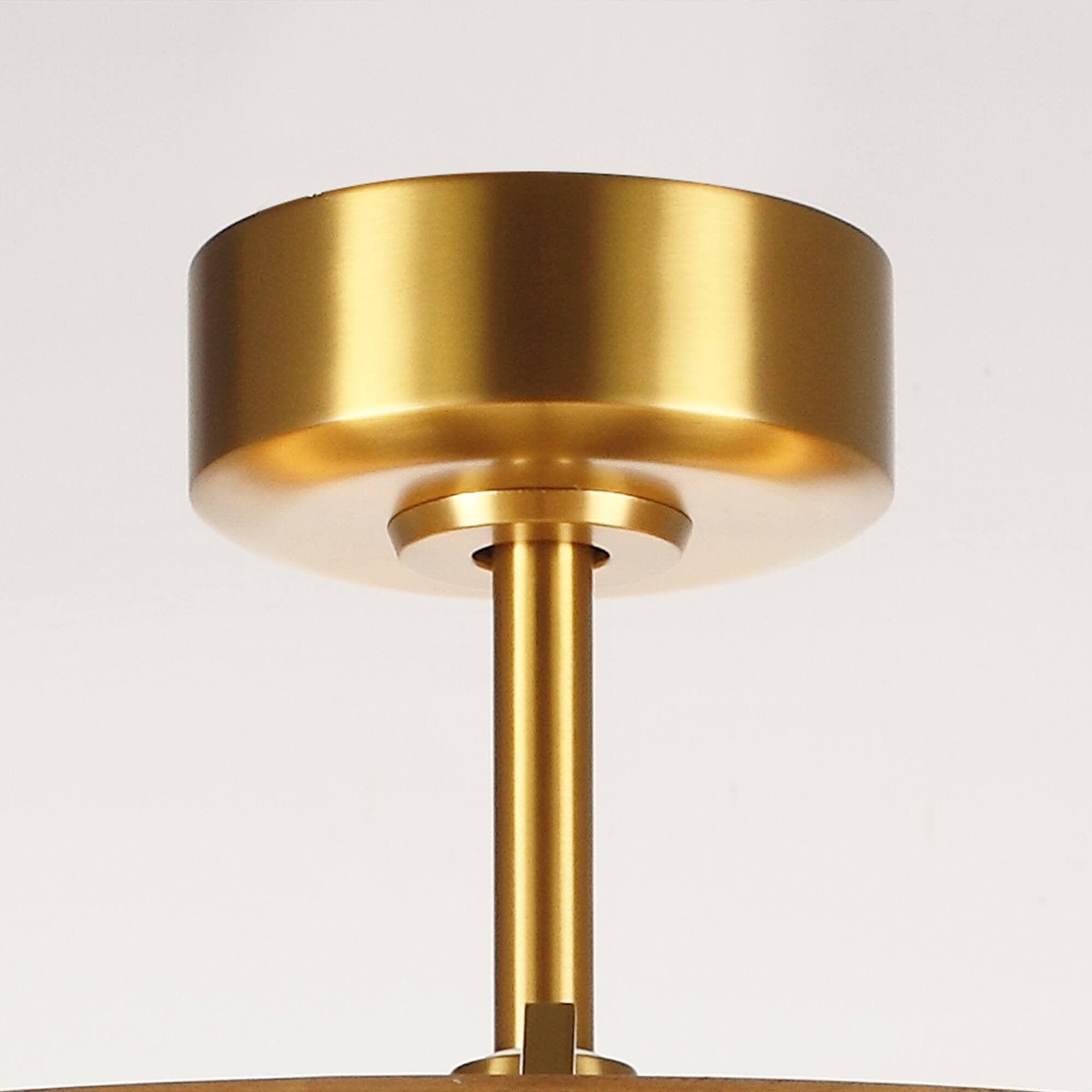 Alt View 10. Parrot Uncle - 33 Inch Gold Wood LED Ceiling Fan 6 Speed DC Motor Dimmable Caged Chandelier with Remote - Gold.