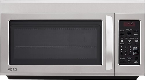  LG - 1.8 Cu. Ft. Over-the-Range Microwave - Stainless-Steel