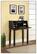 Front Standard. Altra - Parsons Secretary Desk - Black.