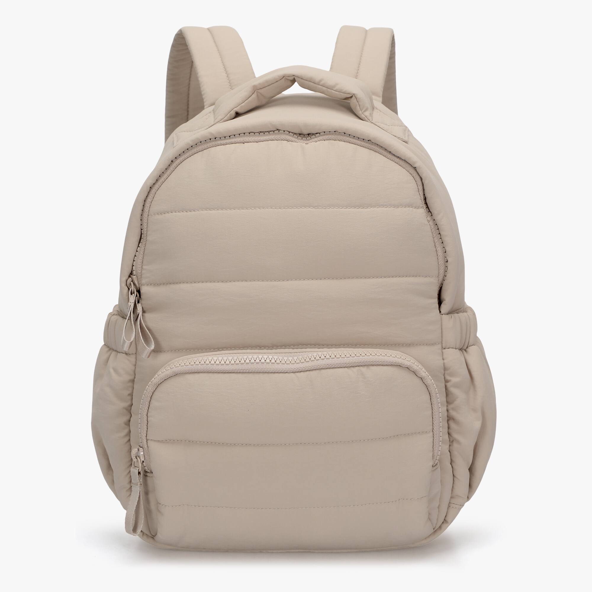 Front. Hynes Eagle - Cloud Mini Puffer Backpack - Desert Khaki.