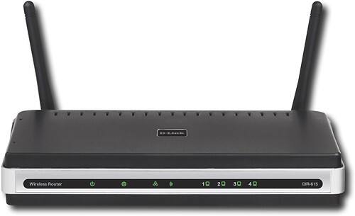Front Standard. D-Link - Refurbished Wireless-N Router with 4-Port Switch.