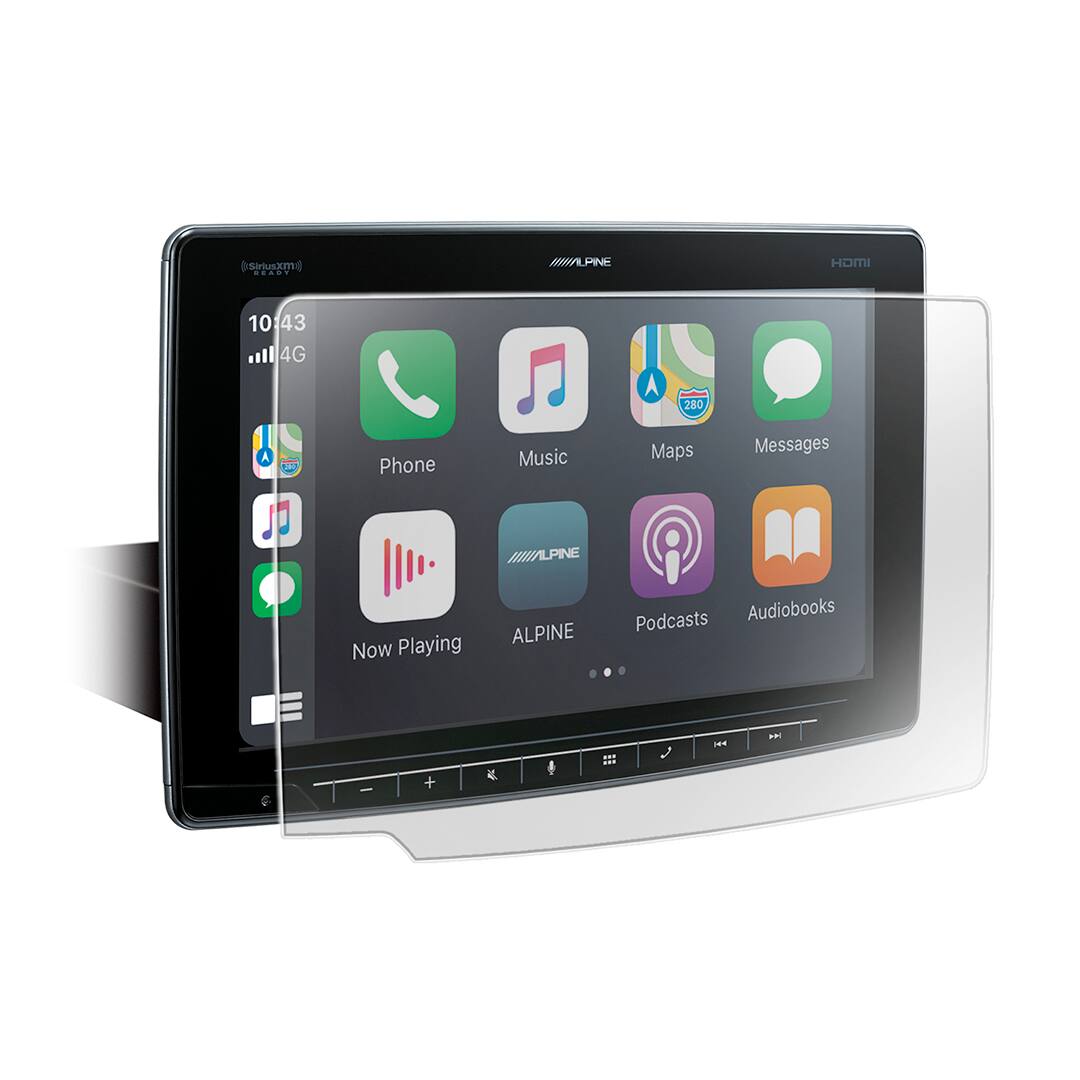 siriusxm .... ALPINE HOMI 10:43 4G 280 - Phone Music Maps Messages ALPINE Now Playing ALPINE Audiobooks Podcasts