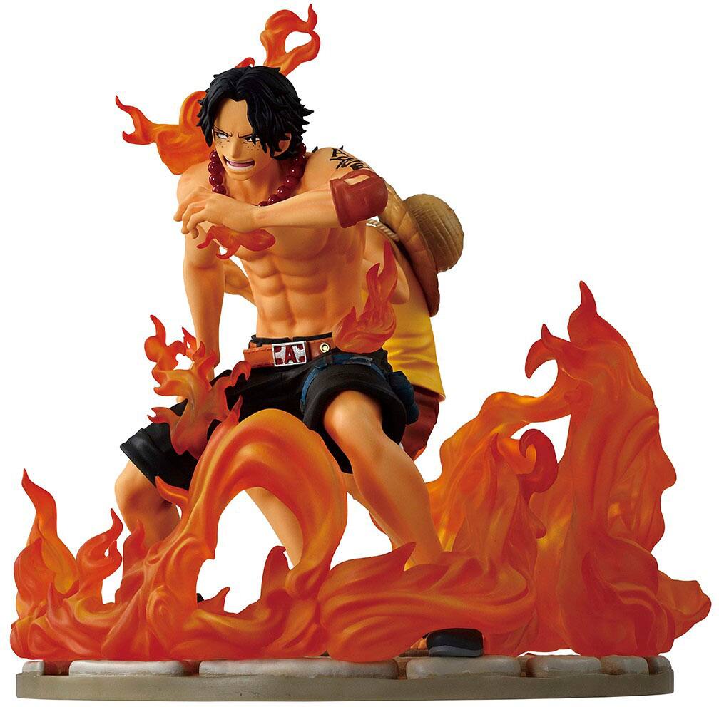 Alt View 2. Bandai - Ace & Luffy (Dramatic Memories) - One Piece - Revible Moment Ichibansho 6" Figures.