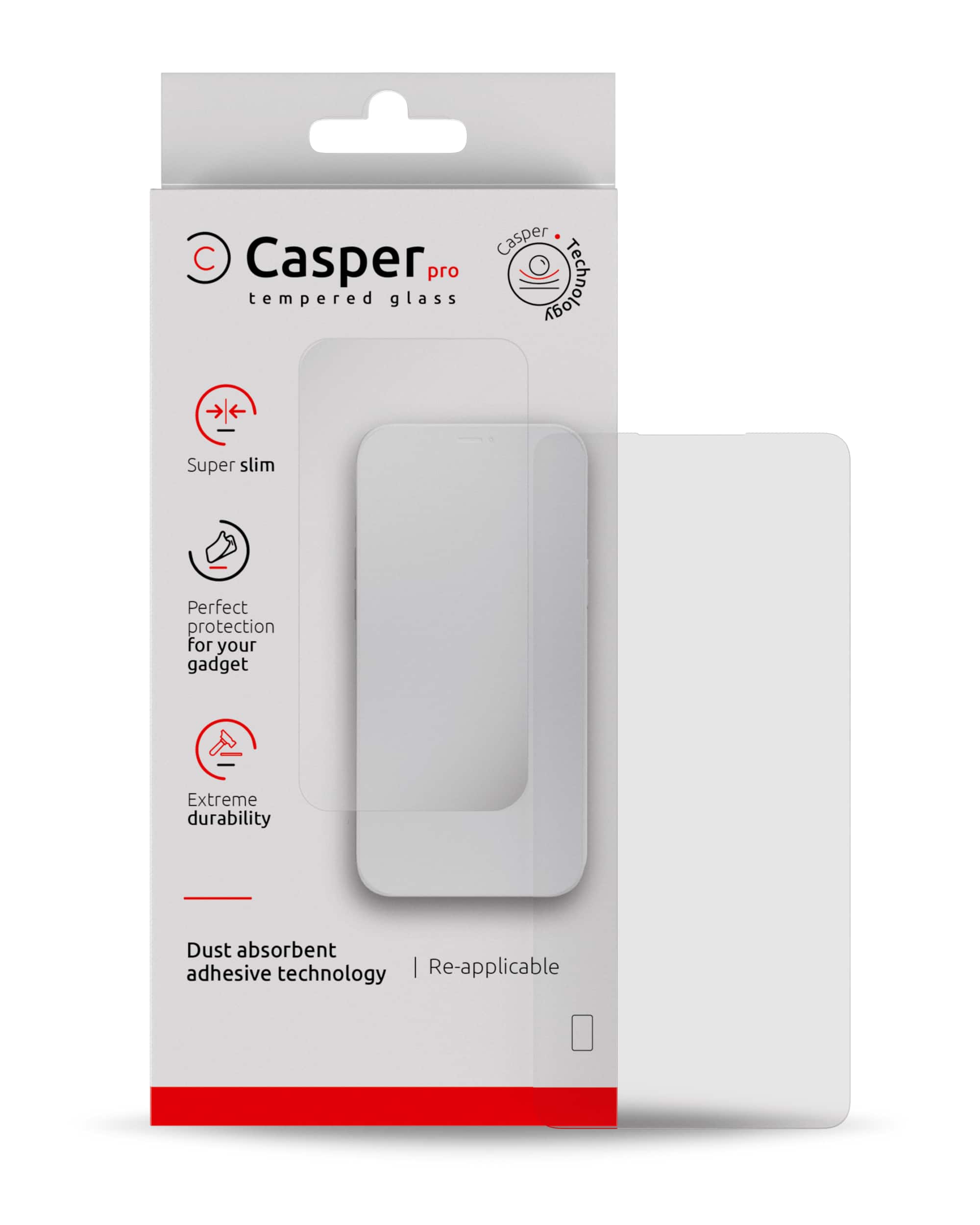 Casper - Pro Tempered Glass Screen Protector Compatible For Samsung Galaxy S24 5G / S25 5G - Clear - Clear/Transparent