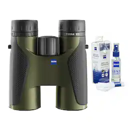 10x42 Terra ED Binoculars (Green) and Zeiss Cleaning Kit Bundle