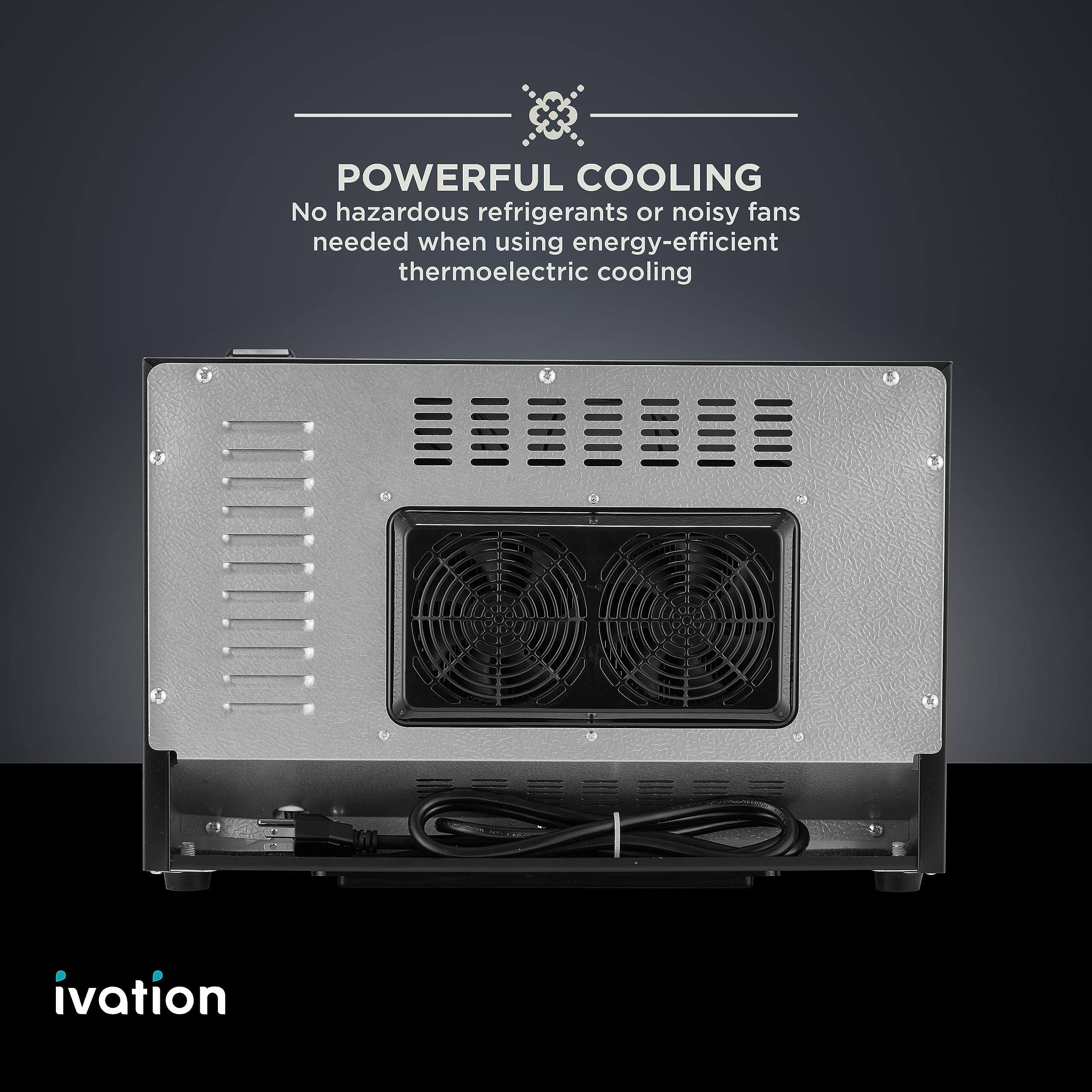 POWERFUL COOLING  
No hazardous refrigerants or noisy fans needed when using energy-efficient thermoelectric cooling