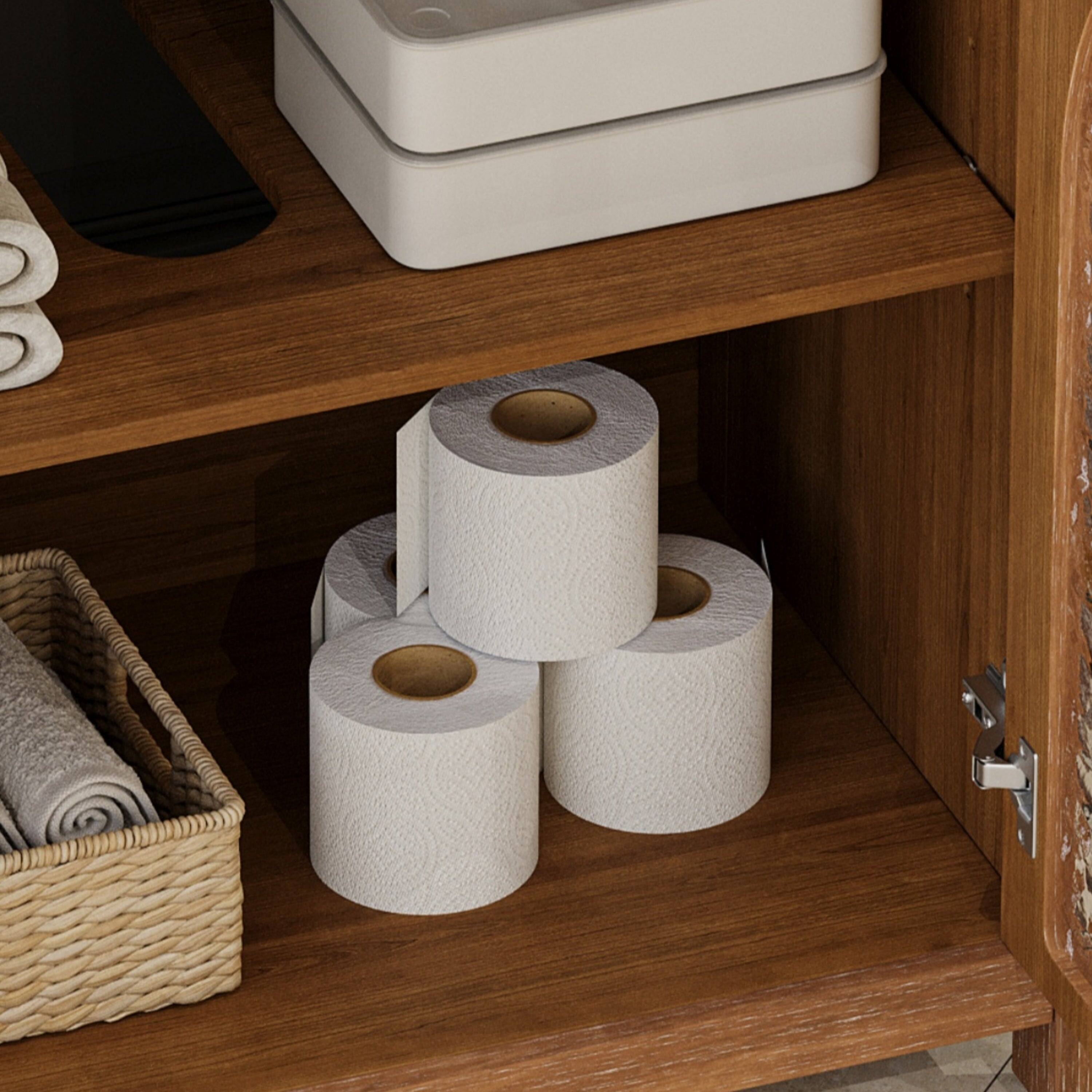 Alt View 10. Boyel Living - 31 Inch Farmhouse Bathroom Vanity with Ceramic Sink Rustic Cabinet Bronze Pulls Soft Close Antique Natural - AntiqueNatural.