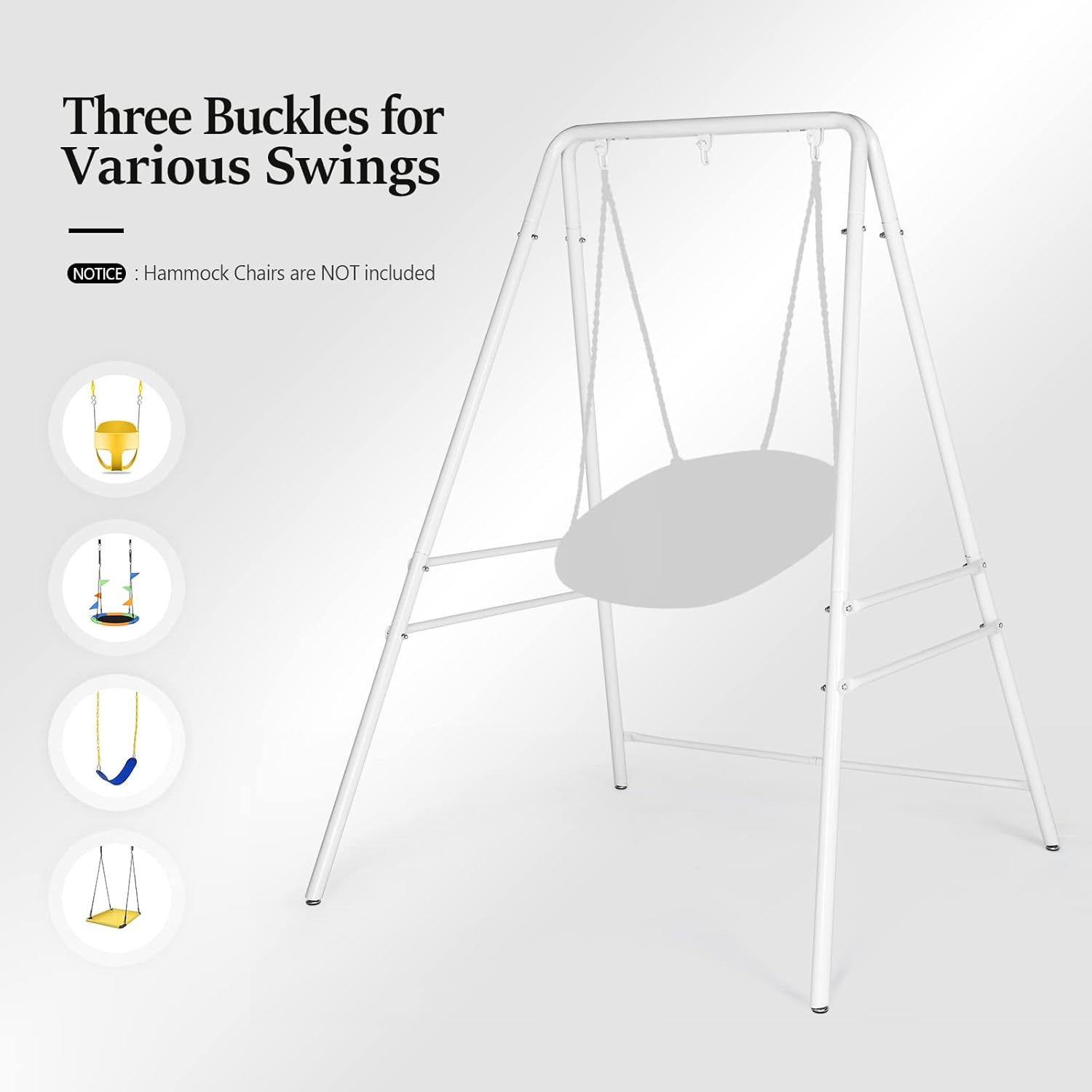 Three Buckles for Various Swings

NOTICE: Hammock Chairs are NOT included