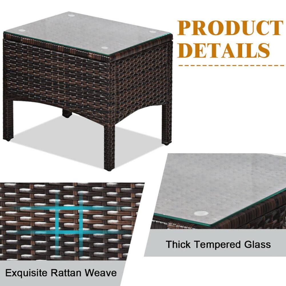 PRODUCT DETAILS

- Thick Tempered Glass
- Exquisite Rattan Weave