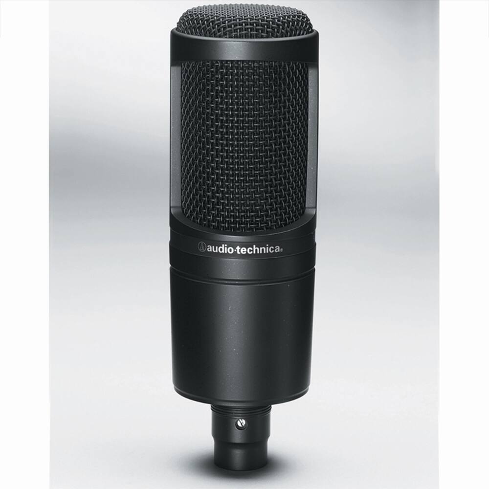 Alt View 3. Audio-Technica - Side Address Cardioid Condenser Studio Microphone +Warranty + Accessories Bundle.
