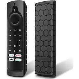 Kitcheniva - Silicone Remote Cover for Fire TV Stick 4K Max 2nd Gen Protective Case 2020–2024 Black