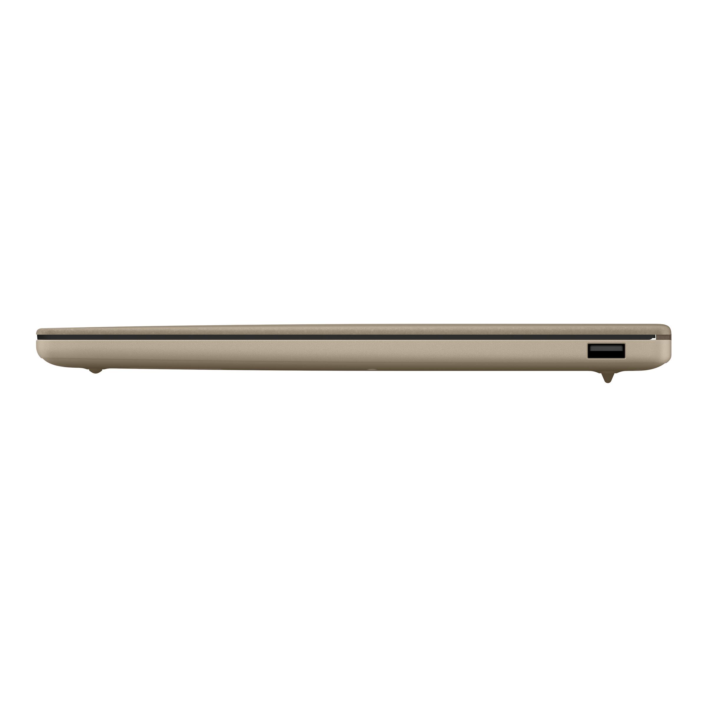 Alt View 12. ASUS - Zenbook A14 14" OLED Laptop - Snapdragon X2 Elite 18-core - 32GB Memory - 1TB SSD - Copilot+ PC - Zebriskie Beige.