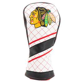 Team Golf - Chicago Blackhawks Striped Quilted Fairway Headcover - Multicolor