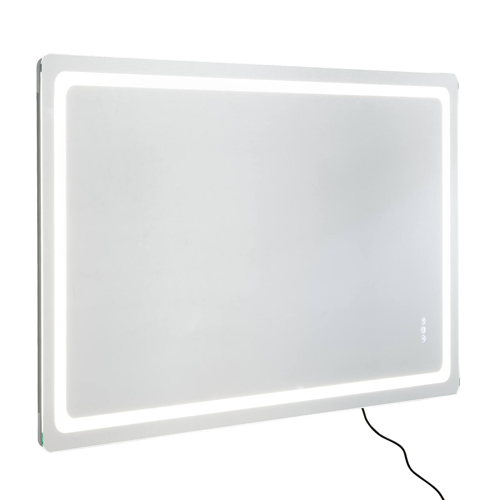 Alt View 5. VEVOR - LED Bathroom Mirror, 36" x 60" LED Bathroom Vanity Mirror with Frontlit and Backlit, Anti-Fog Memory Mirror with Lights - Gray and white.