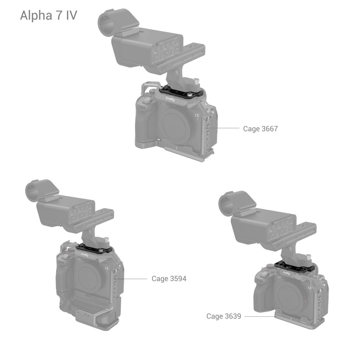 Alpha 7 IV  
Cage 3667  
Cage 3594  
Cage 3639