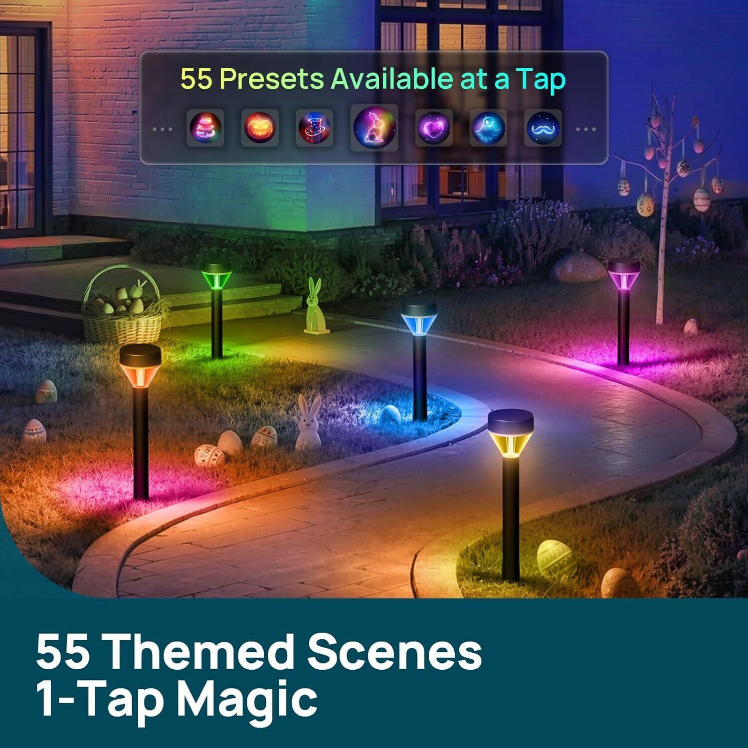 55 Presets Available at a Tap

55 Themed Scenes 1-Tap Magic