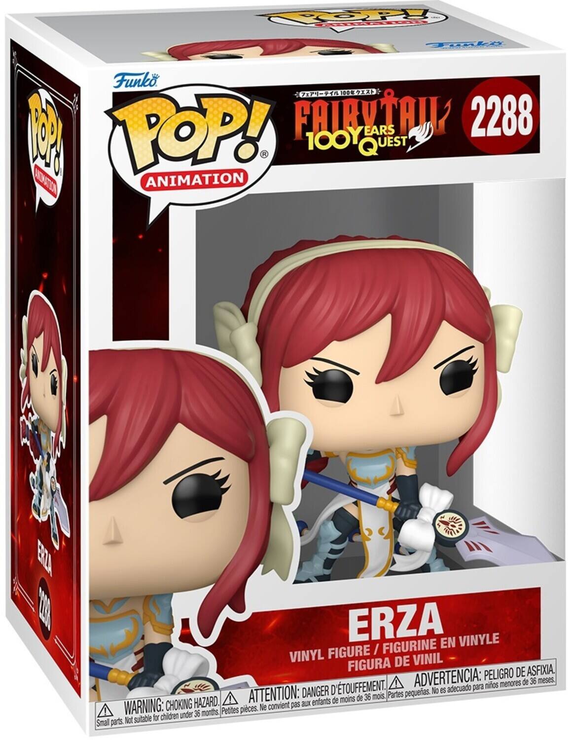 OP RL Ti Funko 1 100 M YOP! FAIRY TAIL 100 YEARS QUEST 2288 ANIMATION ERZA T ERZA EN VINYLE FIGURE / FIGURINE VINYL DE VINIL FIGURA DE ASFIXIA. ADVERTENCIA: PELIGRO DE ASFIXIA. ATTENTION: DANGER D'ETOUFFEMENT. WARNING: CHOKING HAZARD.