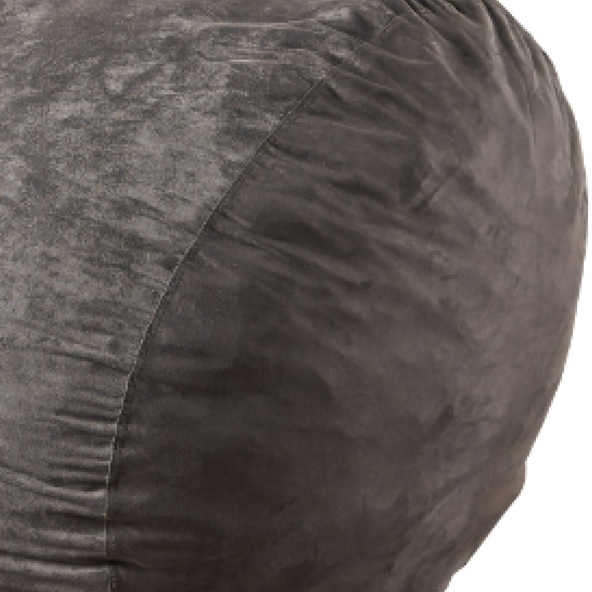 Angle. GOODSILO - Premium Suede Cylindrical Bean Bag Chair for Ultimate Comfort and Style in Contemporary Living Spaces - Charcoal.