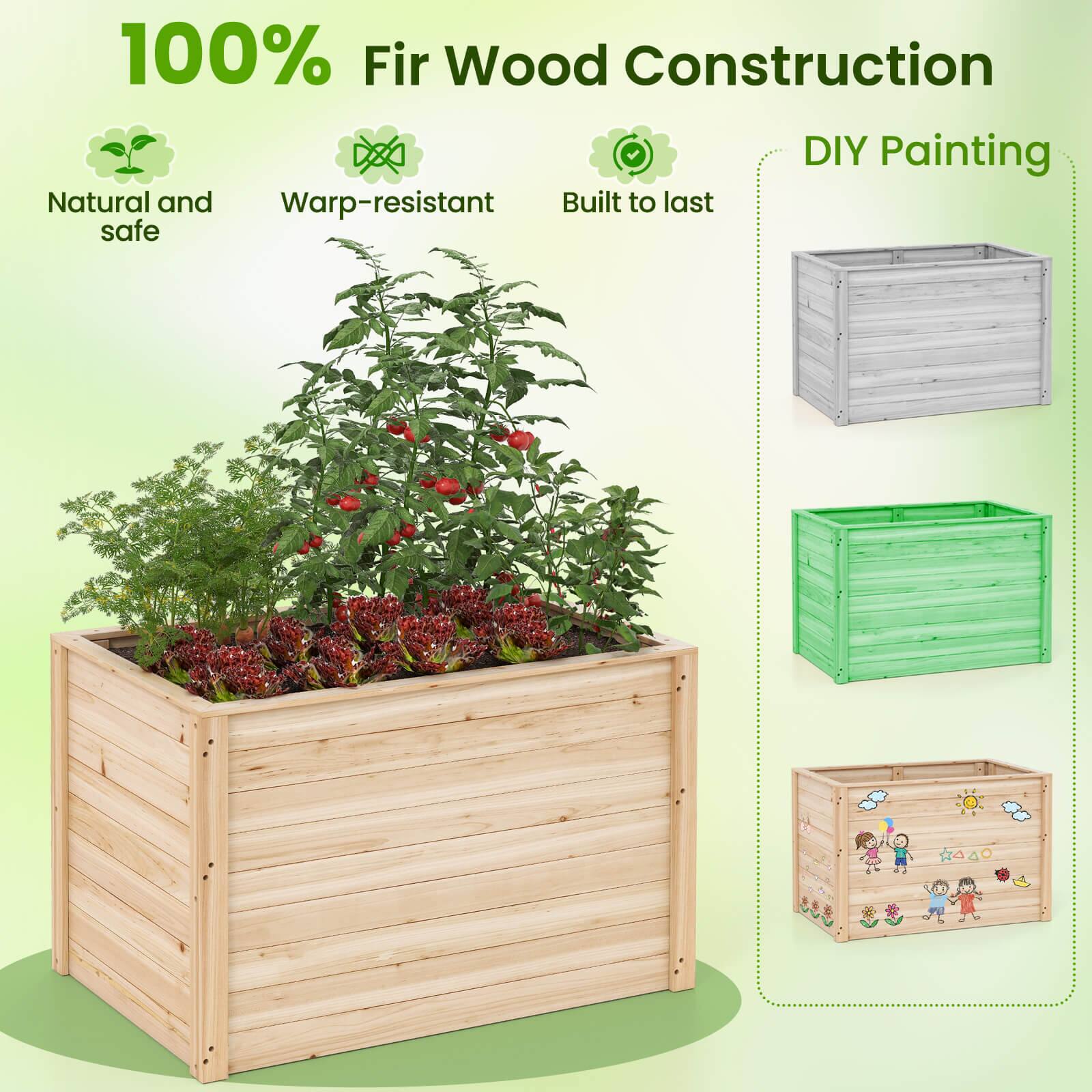 100% Fir Wood Construction

- Natural and safe
- Warp-resistant
- Built to last
- DIY Painting