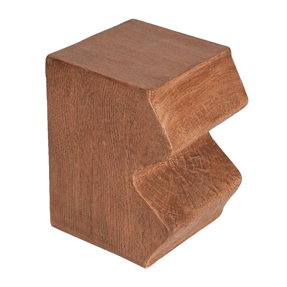 Alt View 8. Loheer - Loheer MGO Side Table Set of 2 Rectangular Outdoor Side Tables Faux Wood Garden Stools Accent Table Natural Color - Natural.