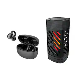 Pursonic - 2-in-1 Ambient Flame Lantern Speaker & True Wireless Stereo Earbuds