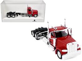 HO Logistics Replicas - Peterbilt 589 2-Axel Day Cab 1/87 (HO) Plastic Model Car by HO Logistics - Red