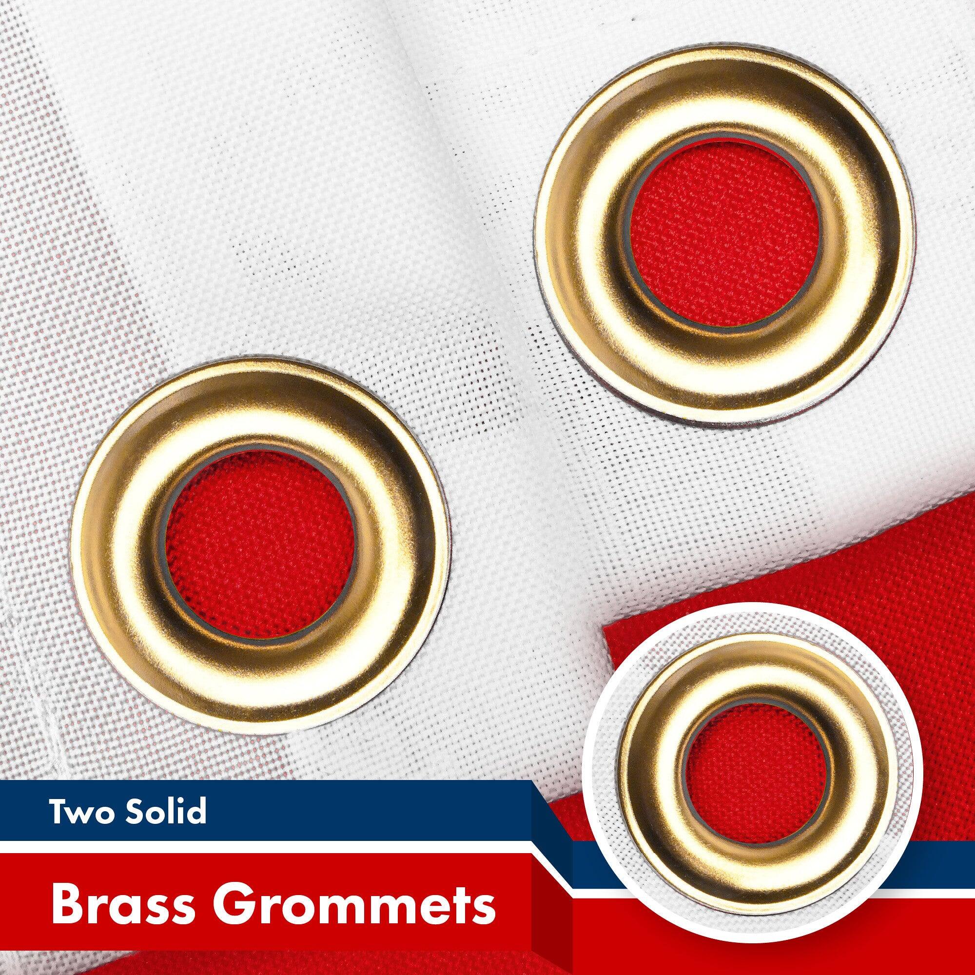 Two Solid Brass Grommets