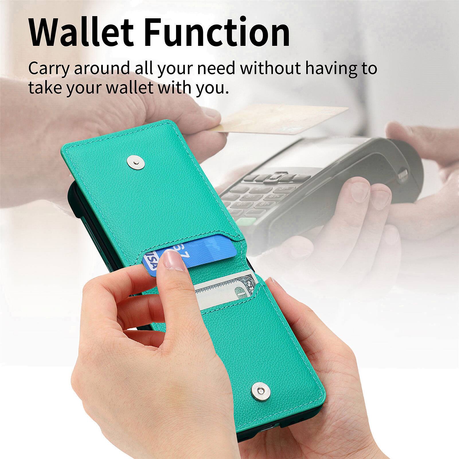 Wallet Function  
Carry around all your need without having to take your wallet with you.