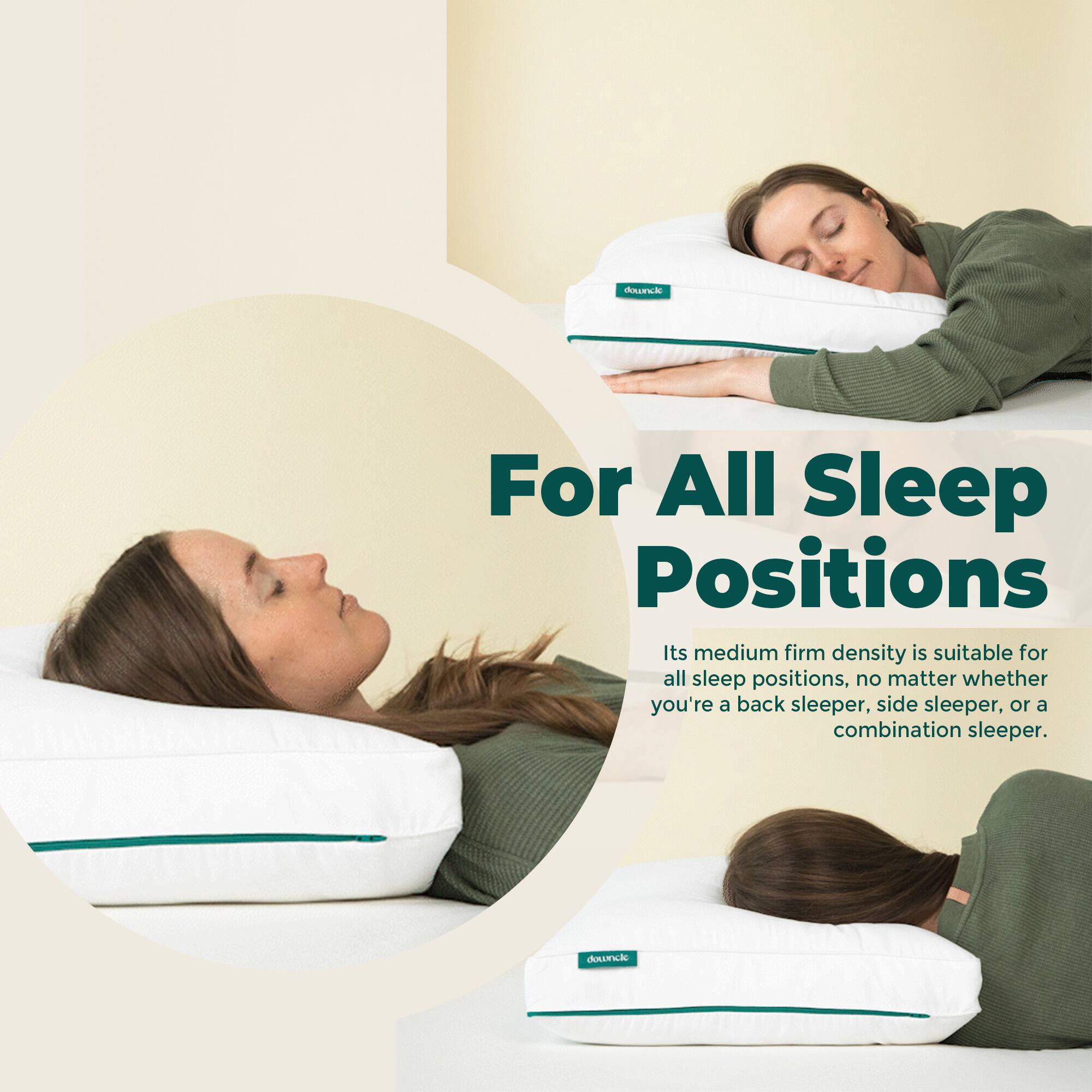 For All Sleep Positions

Its medium firm density is suitable for all sleep positions, no matter whether you're a back sleeper, side sleeper, or a combination sleeper.