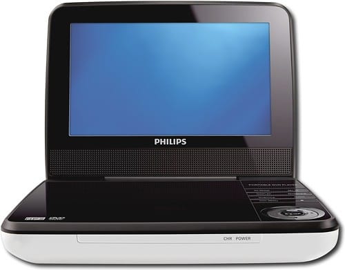 Front Standard. Philips - Refurbished 7" Widescreen Portable DVD Player.