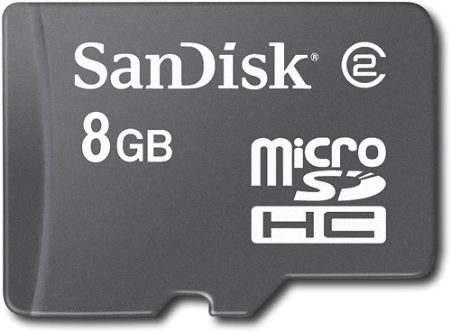 Carte MicroSD(HC) 8 Go, Cartes microSD
