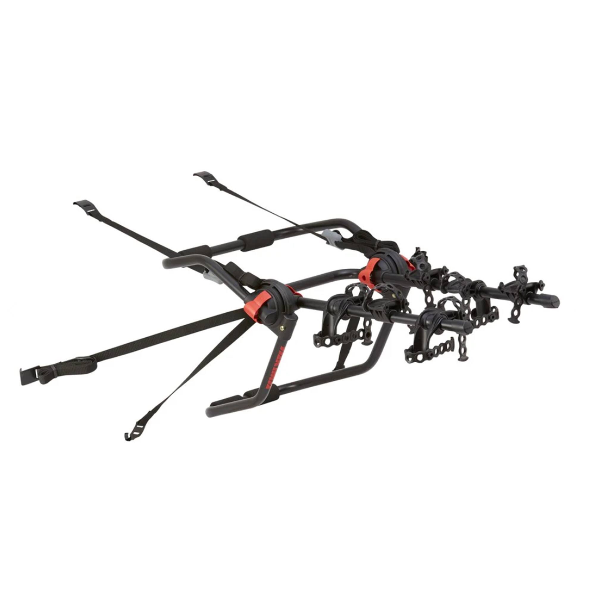 Front. Yakima - Yakima HangOut Car Trunk Compact Foldable 3 Bicycle Mount Rack Carrier, Black - Black.