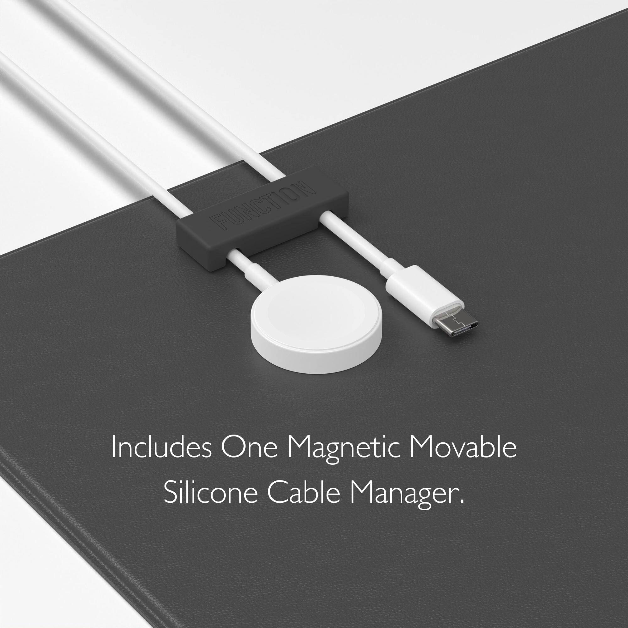 Includes One Magnetic Movable Silicone Cable Manager.
