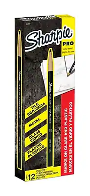 Sharpie - Peel-Off China Marker, Dozen - Black