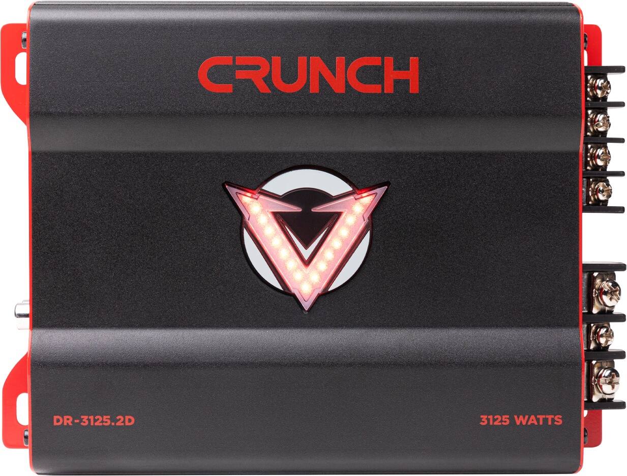 The correct text is: "CRUNCH V DR-3125.2D 3125 WATTS."