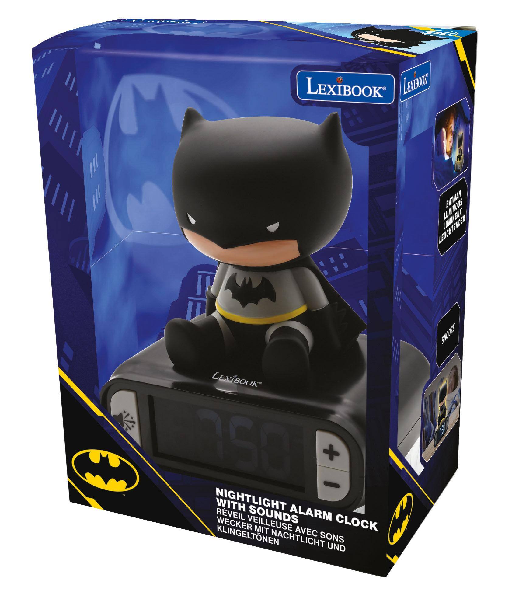 LEXIBOOK LEXIBOOK  
BATMAN LEUCHTENDER  
LEXIBOOK  
NIGHTLIGHT WITH ALARM CLOCK  
WECKER VEILLEUSE SOUNDS KLINGELTEN MIT AVEC NACHTLICHT SONS UND