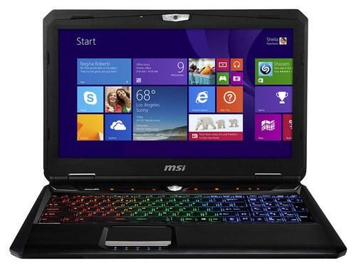 Front. MSI - GT60 Dominator-1065 15.6" Laptop - Intel Core i7 - 8GB Memory - 1TB Hard Drive - Aluminum Black.