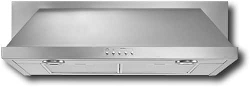 Front. Whirlpool - 30" Convertible Range Hood - Stainless steel.