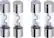 Front. Metra - 40- and 60-amp AGU Fuse - (4-Pack) - Silver.