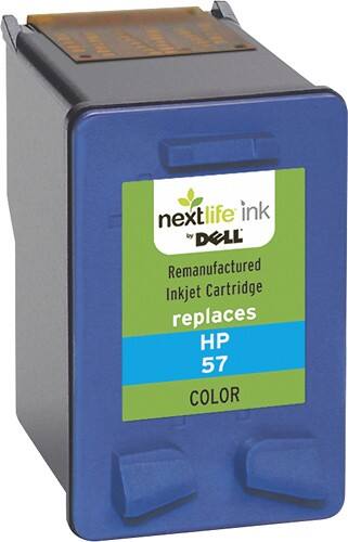 Angle Standard. Nextlife Ink - Remanufactured 57 Ink Cartridge - Black/Cyan/Magenta.
