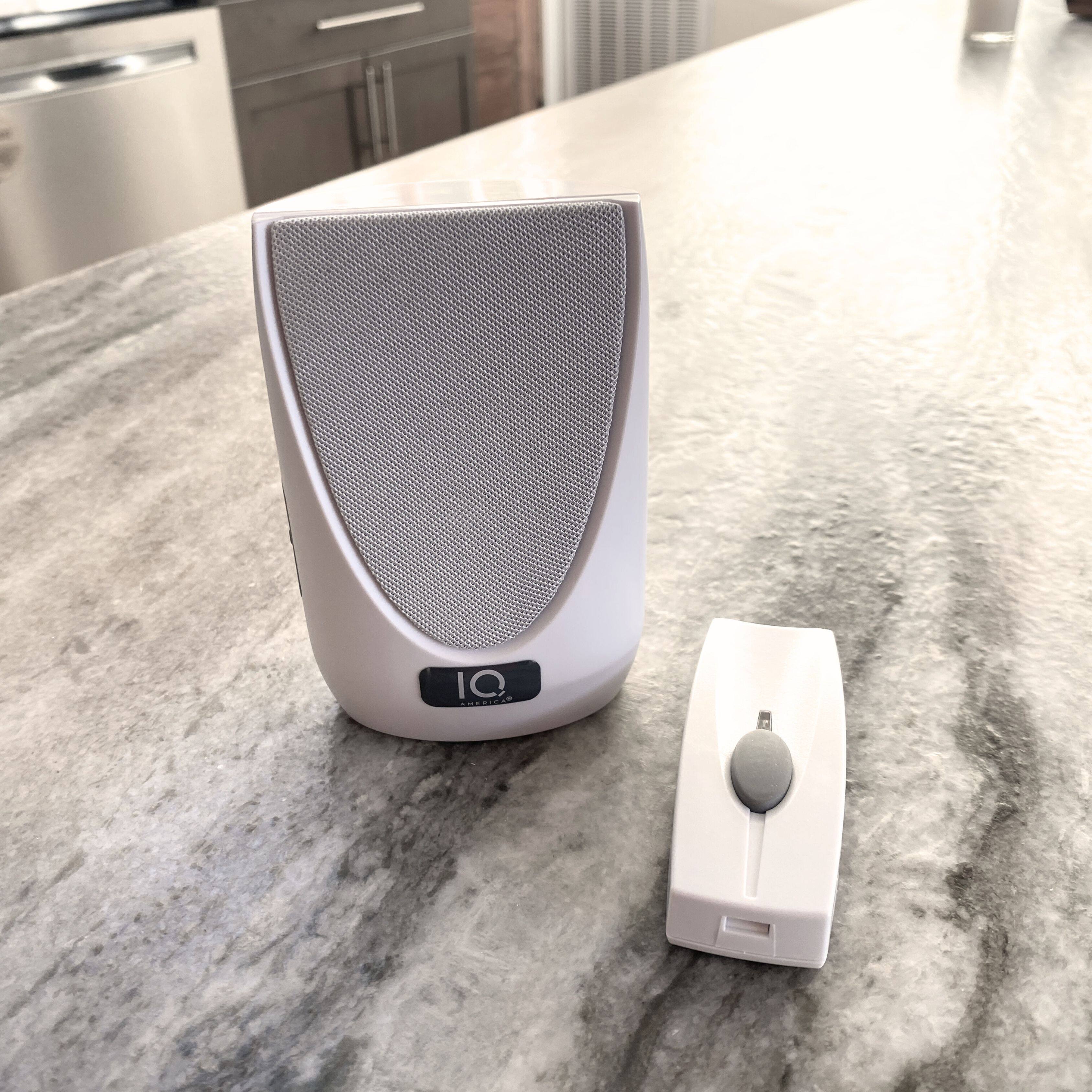 Alt View 2. IQ America - Battery Powered Wireless Door Bell Chime  Kit, 6 Chime Tones, 4 Volume Levels, 1 Button  White - White.