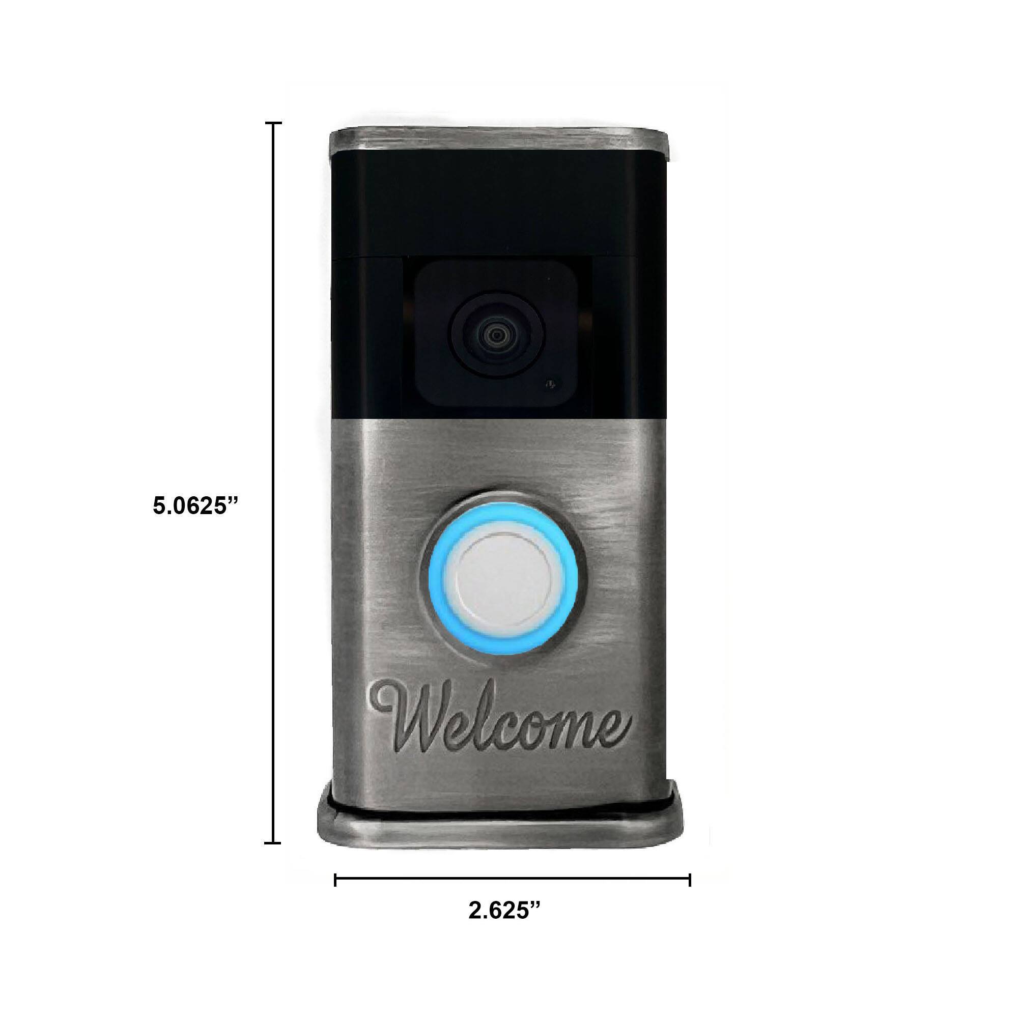 The dimensions of the device are 5.0625" in height and 2.625" in width.