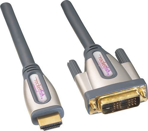 Rocketfish™ 8' DVI-to-HDMI Cable RF-PCC120 - Best Buy