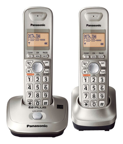  Panasonic - DECT 6.0 Expandable Cordless Phone System - Champagne Gold