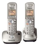 Front Standard. Panasonic - DECT 6.0 Expandable Cordless Phone System - Champagne Gold.