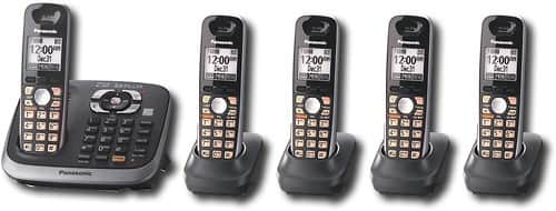 Front Standard. Panasonic - DECT 6.0 PLUS Expandable Cordless Phone System with Digital Answering System.