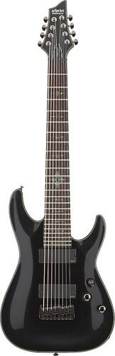 Front Standard. Schecter - Damien Elite 8 8-String Full-Size Double-Cutaway Electric Guitar - Metallic Black.