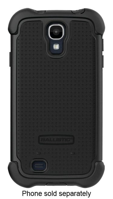Front. Ballistic - Tough Jacket Maxx Case with Holster Clip for Samsung Galaxy S 4 Cell Phones - Black.