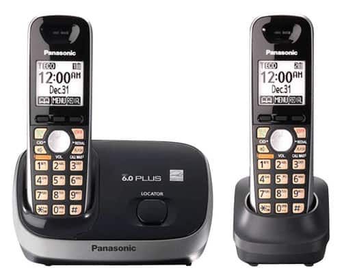 Best Buy: Panasonic Dect 6.0 Expandable Cordless Phone System Black Kx 